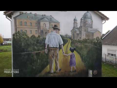 Pictura murală de la Bobda cu Mausoleul Csávossy