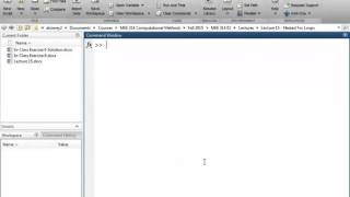 Computational Methods Fall 2015   10 2 15   Nested For Loops