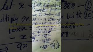8 th RATIONAL NUMBERS decimal into fraction) #toptution