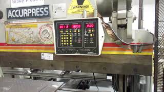 Accurpress 60 Ton x 6' Hydraulic Press Brake, Automec AutoGauge CNC 1000