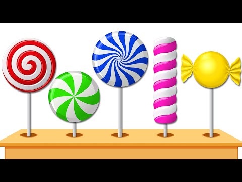Learn Colors with Lollipops Candies Popping | Ep 5 - Best Learning Videos for Toddlers