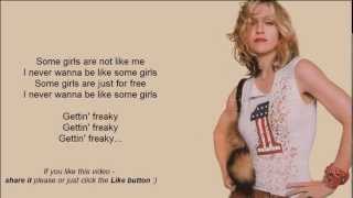 Video thumbnail of "Madonna - Some Girls lyrics (MDNA new album 2012)"