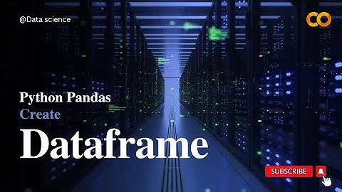 Python Pandas: Creating own dataset