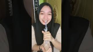 Hijabers Style Update Bigo Live Minum Jus