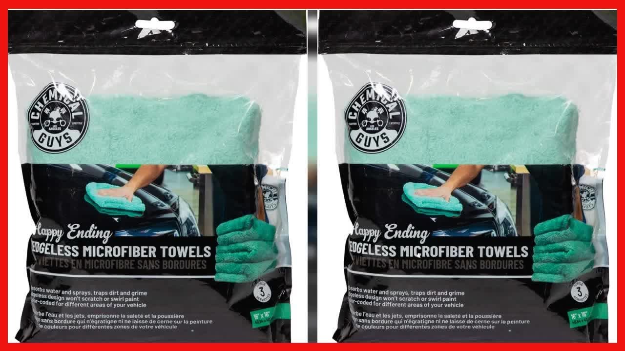 Happy Ending Edgeless Microfiber Towel For Gentle And Scratch Free Car Care