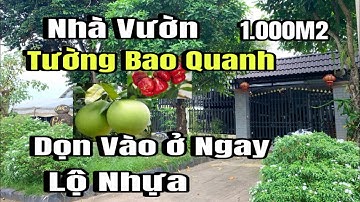 Chính chủ đáo hạn ngân hàng, bán gấp nhà vườn, tường bao quanh, lộ nhựa, Đồng Nai