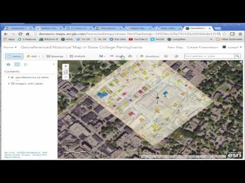 How to georeference a map in ArcGIS, and serve it in ArcGIS Online, Part 3
