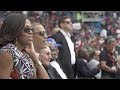 The First Family Takes in a Baseball Game in Havana, Cuba
