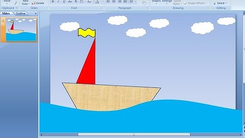 How to make boat || Ms PowerPoint 2007