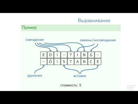 Алгоритмы теория и практика Методы - 122 урок.  Расстояние редактирования