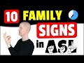 🖐 10 Family Signs in American Sign Language | Family Signs in ASL | Basic Signs In ASL For Beginners