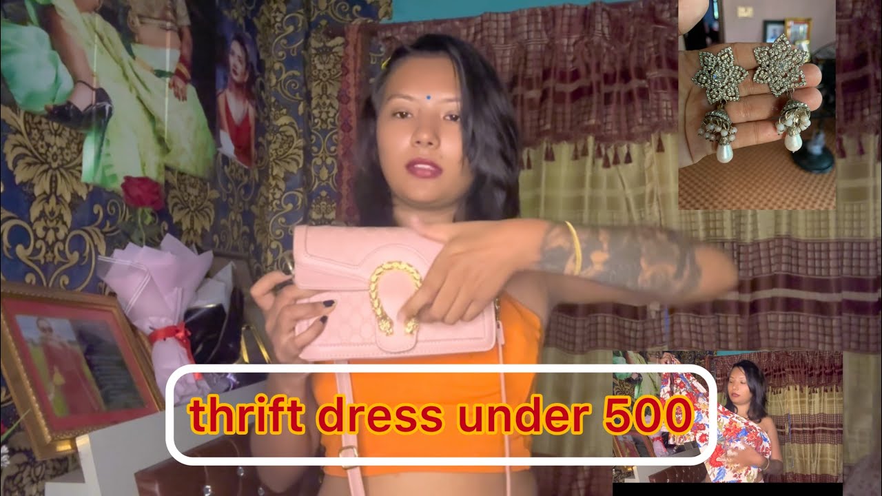 thrift dress  under 500 || 