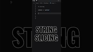 Python String Slicing Explained #Python #Shorts Update