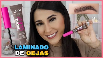 CEJAS LAMINADAS!  NYX THICK IT STICK IT!