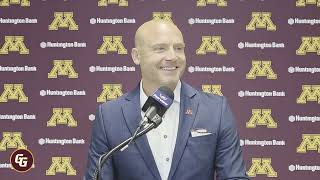 PJ Fleck reflects on Mississippi State game, previews the Gophers game against Akron