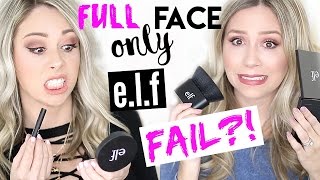 FULL FACE USING ONLY E.L.F. PRODUCTS  FAIL?!