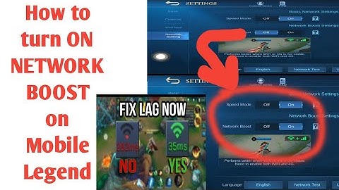 HOW TO TURN ON NETWORK BOOST ON MOBILE LEGEND | MLBB