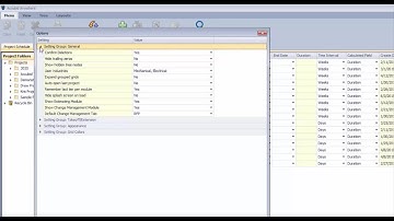 Accubid Anywhere - Project Schedule Screen Controls