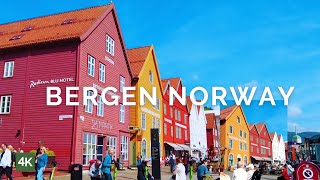 Bergen Norway 4K City tour | Places to visit in Bergen | 4K Bergen hdr 60fps