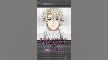 Export Animation Clip studio to AE #animation #clipstudiopaint #aftereffects