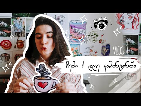 ჩემი ერთი დღე კარანტინში - ვლოგი | Vlog 1