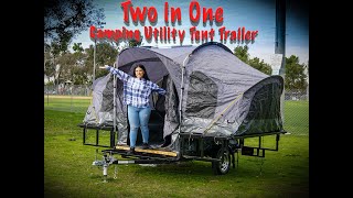 Multiuse ATV Camping Tent Trailer. #Cozy #camping #tenttrailer