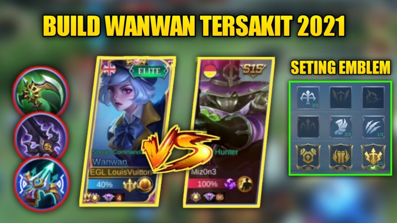 build wanwan tersakit 2021 | susah lawan Clint gini caranya | wanwan top 1 global vs clint
