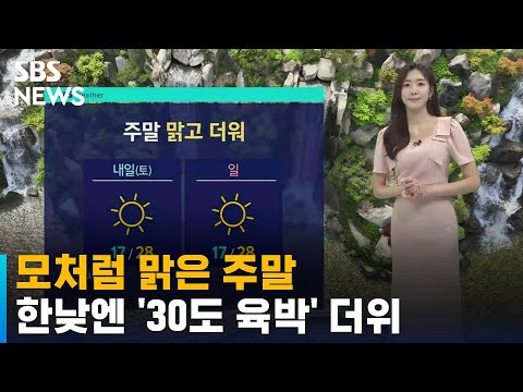 [날씨] 모처럼 맑은 주말…한낮엔 '30도 육박' 더위 / SBS