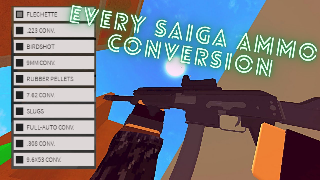 Reviewing *EVERY* Saiga12 Ammo Type In Phantom Forces YouTube