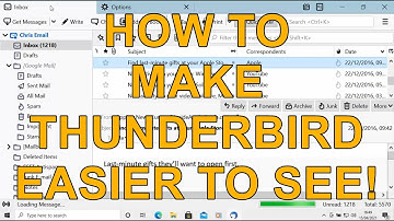 How to make Thunderbird Email Larger and easier to see