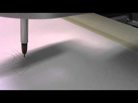 CNC diy router first Gcode run.