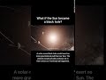 What if sun become Blackhole