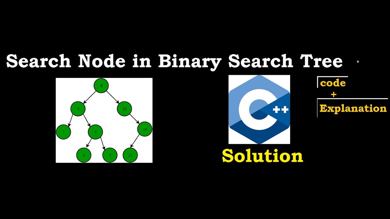 Searching Node in BST || Interview Question || C++ Code And Explanation ...