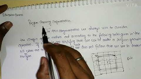 Region based segmentation in digital image processing
