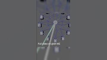 Animated Ferris Wheel #3dmodeling Autodesk Maya tutorial #3dart #3dmodel #maya3danimation