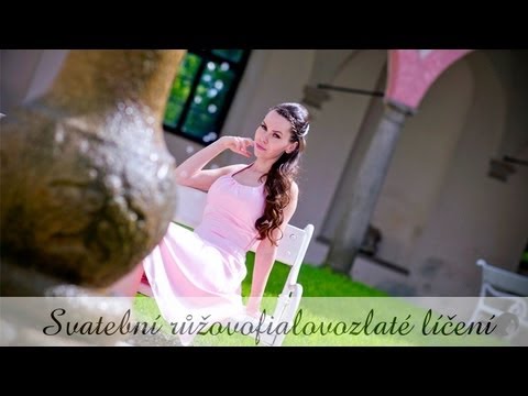 Růžovozlatofialkový svatební makeup (32 video pro kamoska.cz ) / Pinkvioletgold wedding makeup look