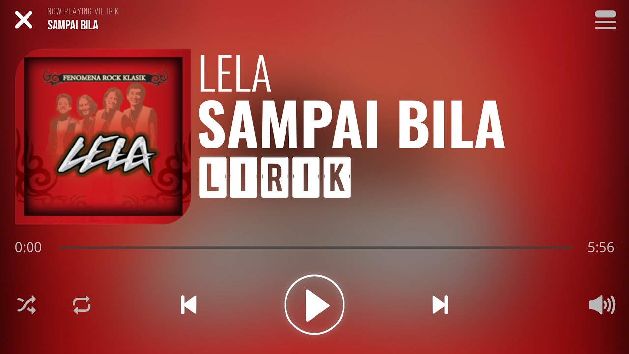 Lela - Sampai Bila [Lirik]