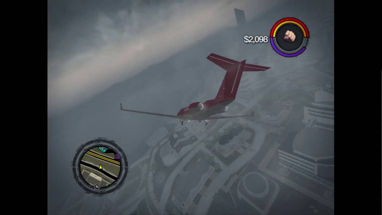 gaming logo saints row 2 go on a air plane
