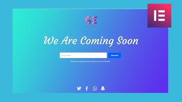 How to Setup Maintenance or Coming Soon page with elementor for FREE
