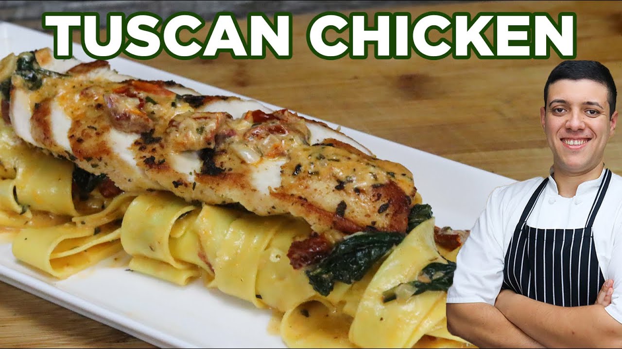 Creamy Tuscan Chicken Pasta   One of the Best Italian Dishes by Lounging with Lenny