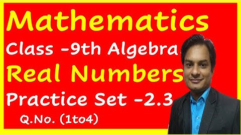 Q. No. 1 to 4 II Practice  Set 2.3 II Chapter 2 II Sets  II Class 9 II Algebra II Mathematics 1