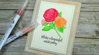 Faux No Line Watercolor | My 300th Video!! screenshot 4