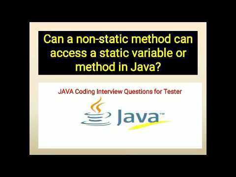 can a non static members can access a static members in java - YouTube
