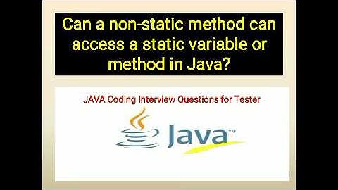 can a non static members can access a static members in java