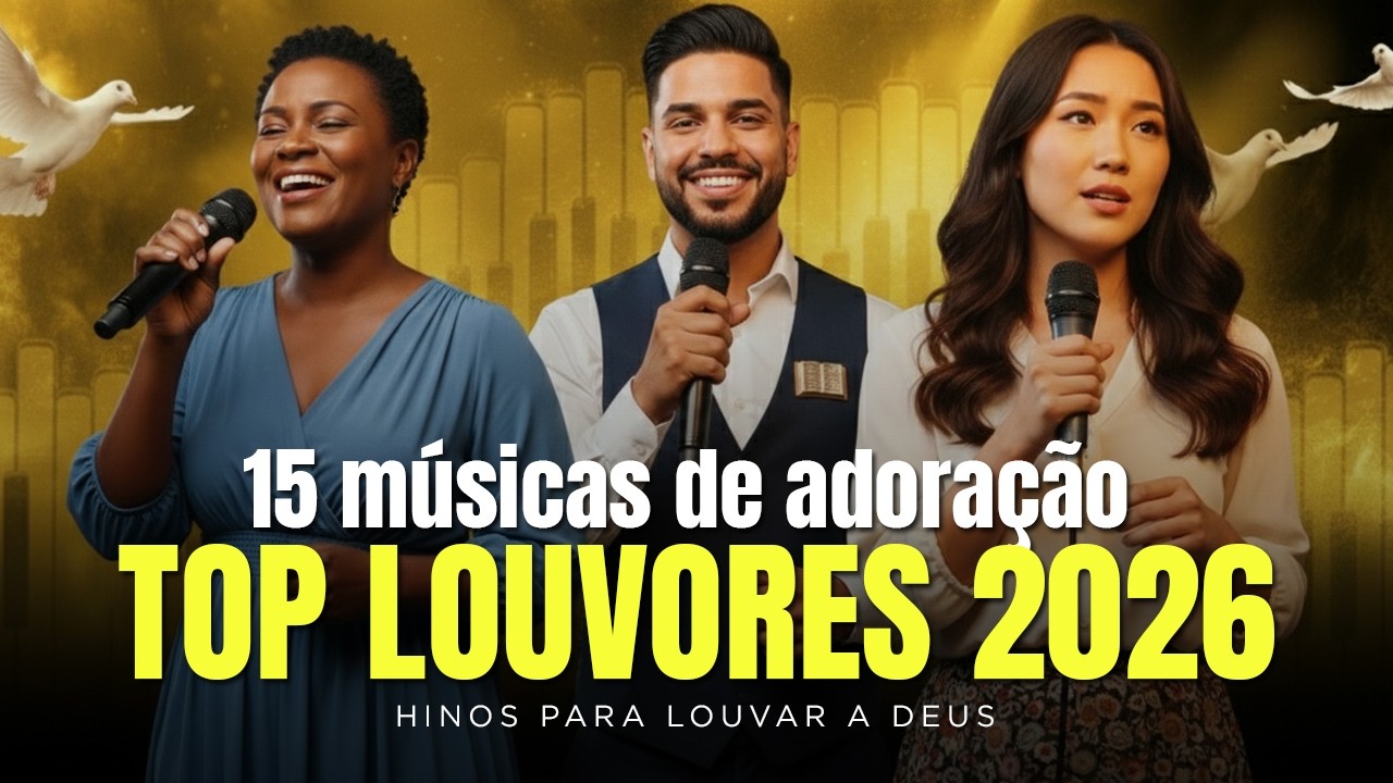15 Louvores para Glorificar a Deus | Música Gospel de Adoração para Orar e Sentir a Presença de Deus