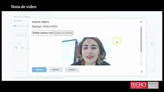 Nota de video en Brightspace
