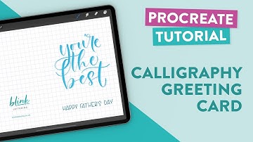 Create and Print Calligraphy Greeting Card in Procreate
