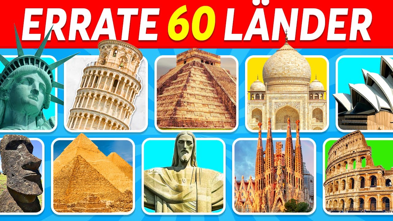 Errate das Land anhand seines Denkmals 📍 |  Geografie Quiz 🌎