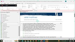 SAM Project 1b Access Module 06 Using Form Tools and Creating Custom Forms | NP AC365 2021 6b