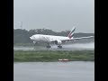 Emirates Airlines departure at Heavy Rain 🛬 #AirlinesShoW #SeikhSAIFul